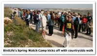 BirdLife's Spring Watch Camp kicks off with countryside walk