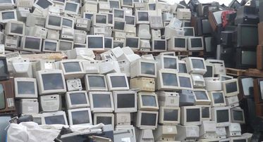 Thousands of Monitors and TV Sets collected
