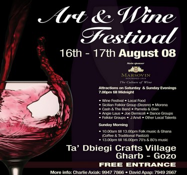 Art & Wine Festival at Ta' Dbiegi Crafts Village