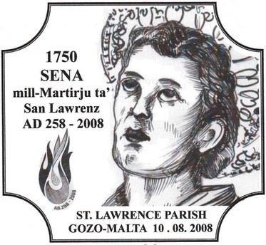 Special hand postmark for San Lawrenz