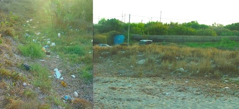 Deplorable state of the sand dunes