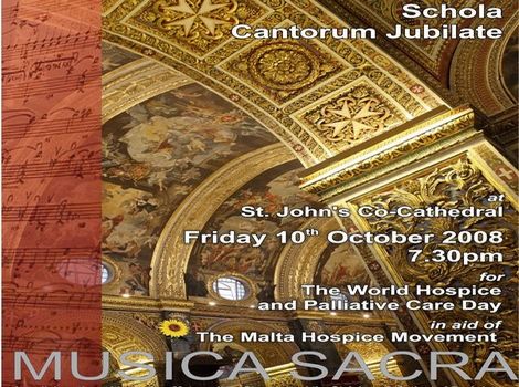 Schola Cantorum Jubilate 'Musica Sacra' concert for World Hospice and Palliative Care Day