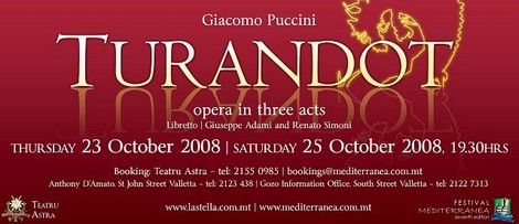 Turandot coming to Victoria's Astra Theatre