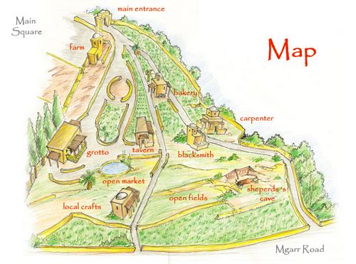 Ghajnsielem nativity village map