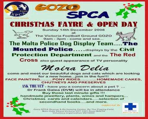 Gozo SPCA Christmas Fayre and Open Day