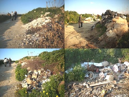 Ta’ Lambert area lies abandoned in discarded waste