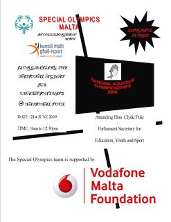 National Acquatic Championship for Special Olympics Malta