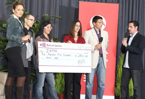 Bank of Valletta presents donation to Inspire