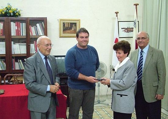 Etienne Micallef wins volunteer of the year award