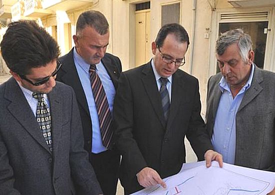 Extensive road works being carried out in Marsalforn
