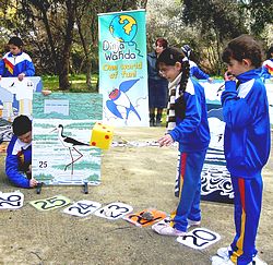 School children celebrate World Wetlands Day at Nature reserves