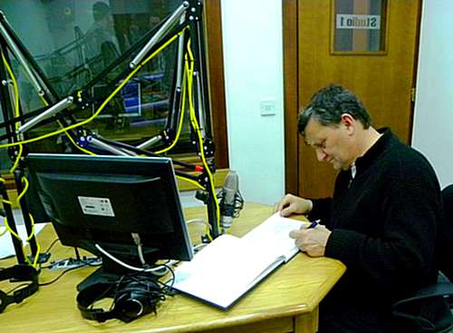 Bishop Mgr Mario Grech visits Radio Lehen il-Qala studios