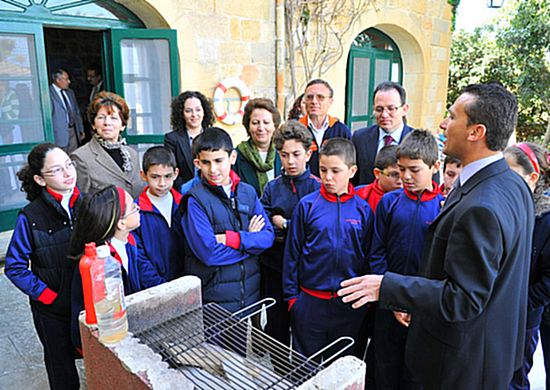 Local primary school children take part in H & S sessions