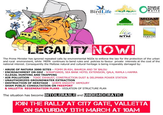 NGOs to rally for enforcement of environmental laws
