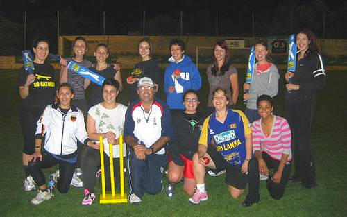 First women’s cricket team have practice session and game