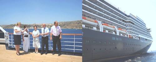 Noordam passengers are given a warm welcome to Gozo