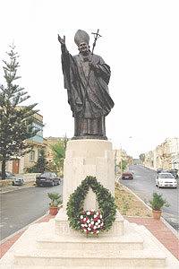 Special anniversary mass for monument to Pope John Paul II Special anniversary mass for monument to Pope John Paul II