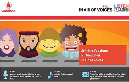Be part of the Vodafone Voices virtual choir