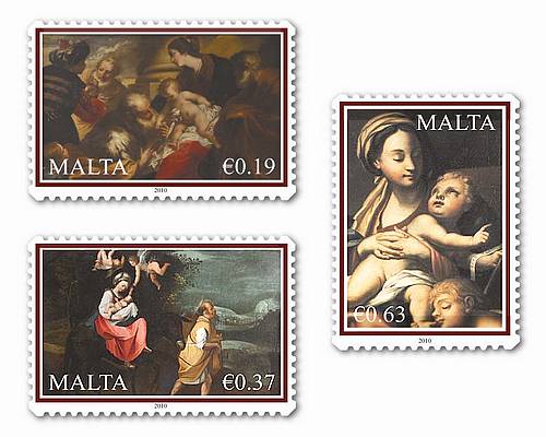 Maltapost issues set of stamps for Christmas 2010