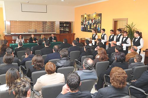 Certificates awarded to students graduating from the ITS