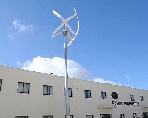 Wind turbine inaugurated at the FXB factory in Xewkija