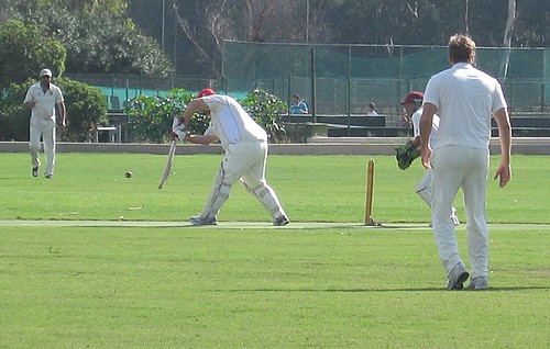 Captain’s team played Chairman’s team in Saturday’s cricket