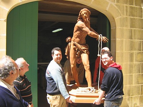 New Statue of Flagellation of Jesus at St George’s Basilica