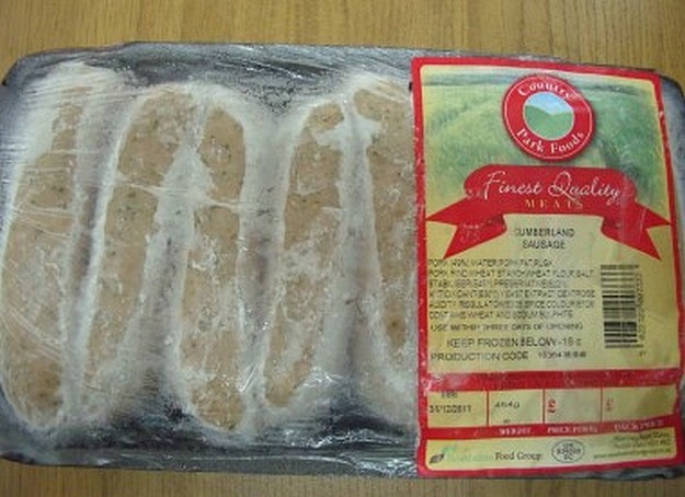 Health Directorate warning on UK Cumberland Sausage