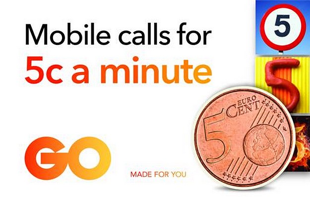 A summer offer from GO with mobile calls at 5c a minute