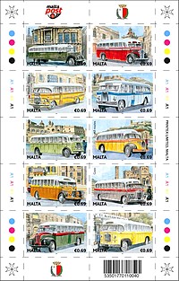 MaltaPost Stamp Issue: Malta Buses – “The End of an Era”