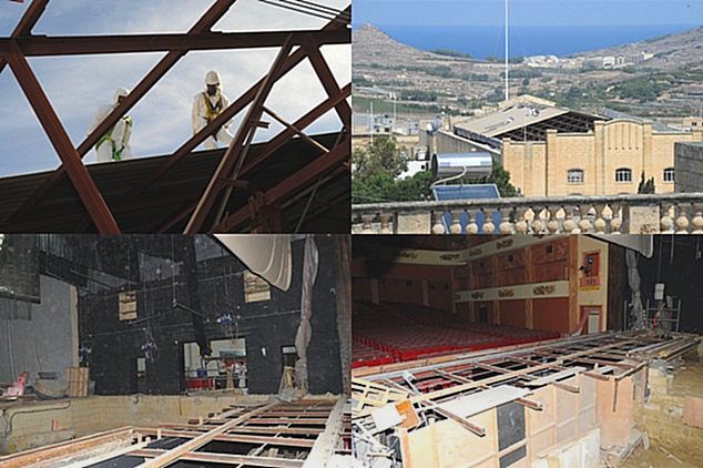 Work well underway on Gozo’s Astra and Aurora theatres