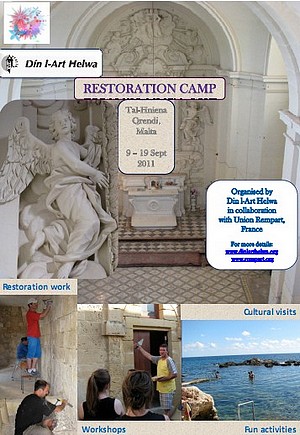 Din L-Art Hewla 2011 Restoration Work Camp next month