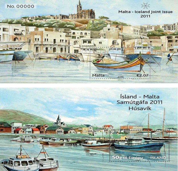 MaltaPost issues Malta-Iceland Joint Issue –  Fishing Villages