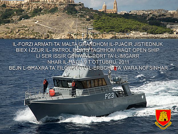 Armed Forces of Malta ‘Open Ship Day’ this Sunday in Gozo Armed Forces of Malta ‘Open Ship Day’ this Sunday in Gozo
