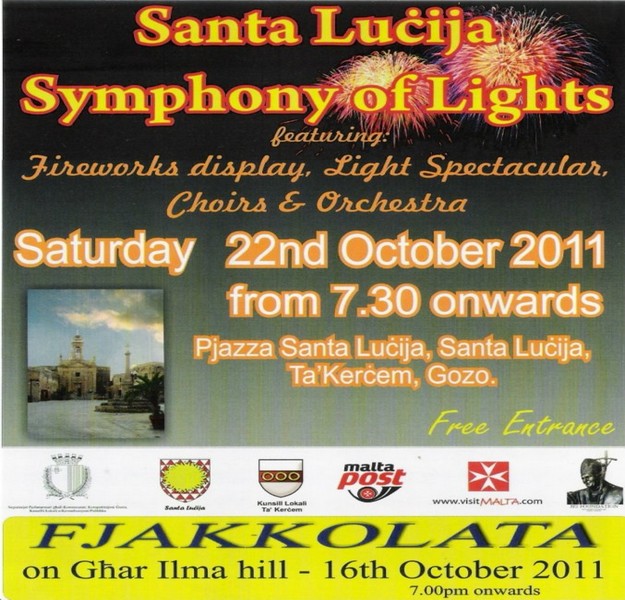 Santa Lucija’s ‘Symphony of Lights’ taking place tomorrow