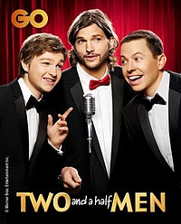 Two and a Half Men being shown exclusively on GO stars Two and a Half Men being shown exclusively on GO stars