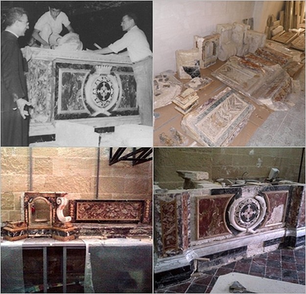 Valletta exhibition of restored altar from St George's Basilica