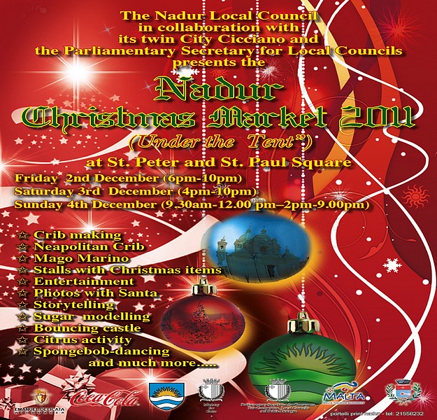 7th Annual Nadur Christmas Market taking place next month