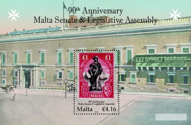 Commemorative Stamp for anniversary of the Malta Senate