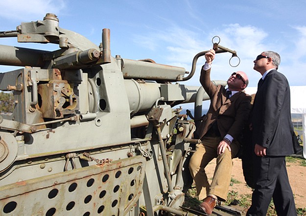 World War II Anti Aircraft Gun displayed at Fort Rinella