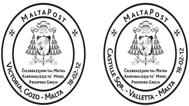 Special hand postmark for Ordination of Fr. Prospero Grech
