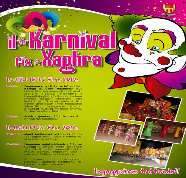 Xaghra 2012 Carnival activities get underway next week