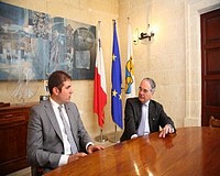 French Ambassador for Malta visits the Mayor of Victoria