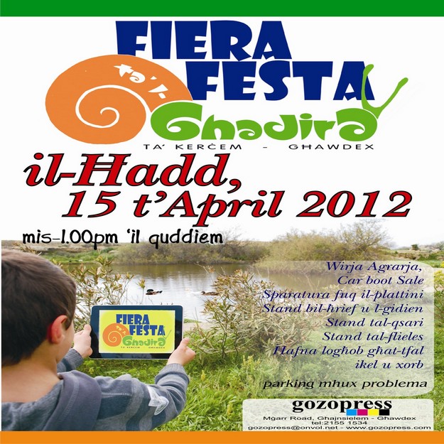 28th edition of Fiera Festa tal-Ghadira to be held at Kercem