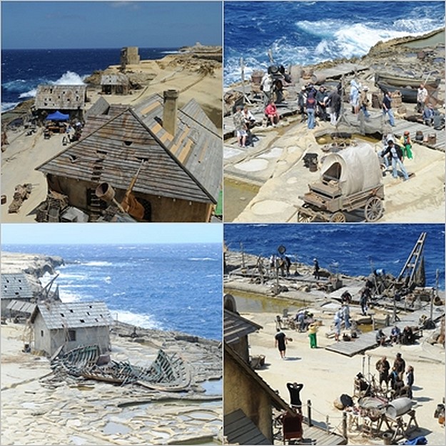 Movie ‘Fort Ross’ being filmed in the Qbajjar area of Gozo