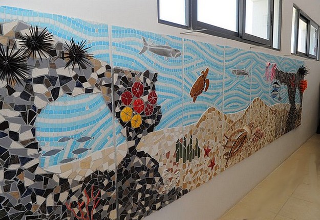 Marine mosaic mural inaugurated at Gozo secondary school