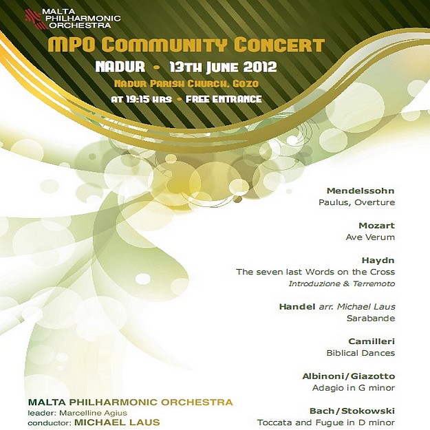 Malta Philharmonic Orchestra Community Concert at Nadur