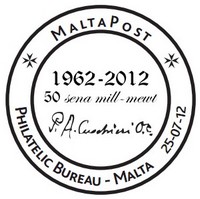 Special hand postmark – P. Anastasju Cuschieri anniversary