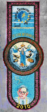 Infiorata 2012 this Sunday on the Church Parvis in Gharb
