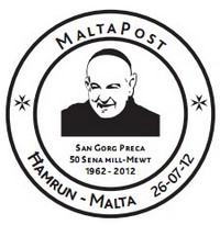 MaltaPost commemorates San Gorg Preca 50th Anniversary